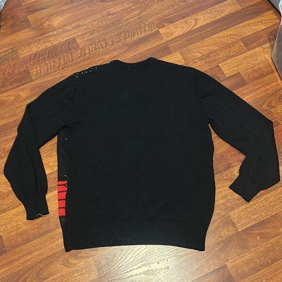 UGLY CHRISTMAS SWEATER XL Well Worn Holiday Beer Drinking Holding Stocking - Picture 3 of 7